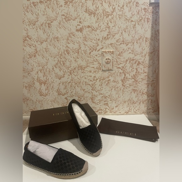 Gucci Black Logo Espadrilles - Picture 6 of 6